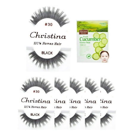 6 packs #30 100% Human Hair Fake Eyelashes, The best guaranteed quality lashes available in the eyelash market. By (Best Fake Urine On The Market)