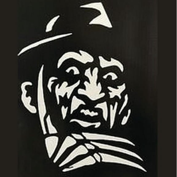 Freddy Krueger Nightmare on Elm Street Vinyl Decal Sticker | 5.5-Inches | White Vinyl Decal