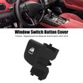 thumbnail image 3 of Window Switch Button Cover, Black ABS Wearproof Door Window Button  Stylish Look  For Cars, 3 of 8