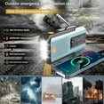 thumbnail image 2 of Hand Crank Solar Radio, Solar Powered Radio with Hand Crank, Emergency Solar Weather Radio, Portable 2000mAh Emergency Radios, USB/Solar/Hand Crank Charging, Battery Operated (Style2-F), 2 of 10
