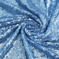 thumbnail image 5 of Sparkly Sequin Tablecloths for Rectangular Tables - Baby Blue Overlay Decorations for Spring, Reception, or Baby Shower - 90x156inch, 5 of 7