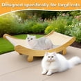 thumbnail image 6 of ShadeMart Wooden Cat Scratcher Bed with Sisal Post & Napping Lounge - Multi-Functional Furniture Protector for Cats & Small Pets, 6 of 6
