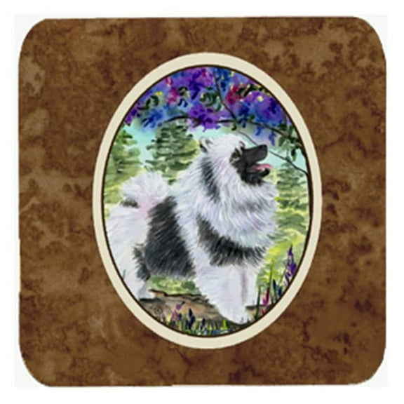 Keeshond Foam Coasters - Set 4