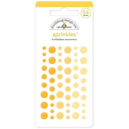 UPC: 0842715040083 | Glossy Enamel Adhesive Sprinkles-Bumblebee Dots 54/Pkg