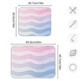 thumbnail image 4 of Yayeee Dish Drying Mat for Kitchen Counter 16"x18" Microfiber Absorbent Pad, Light Blue Gradient, 4 of 7