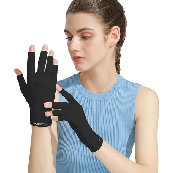 Sunscreen Gloves,Sunblock Gloves Women - Breathable Gloves Sunblock Gloves Women Skin-Friendly Hyaluronic Acid High Elasticity for Hiking Famure