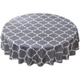 thumbnail image 2 of Moroccan Polyester Fabric Tablecloth - Water-Resistant Wrinkle Free Rectangle Dining Table Cover, Washable Protector for Holiday and Outdoor, 2 of 7