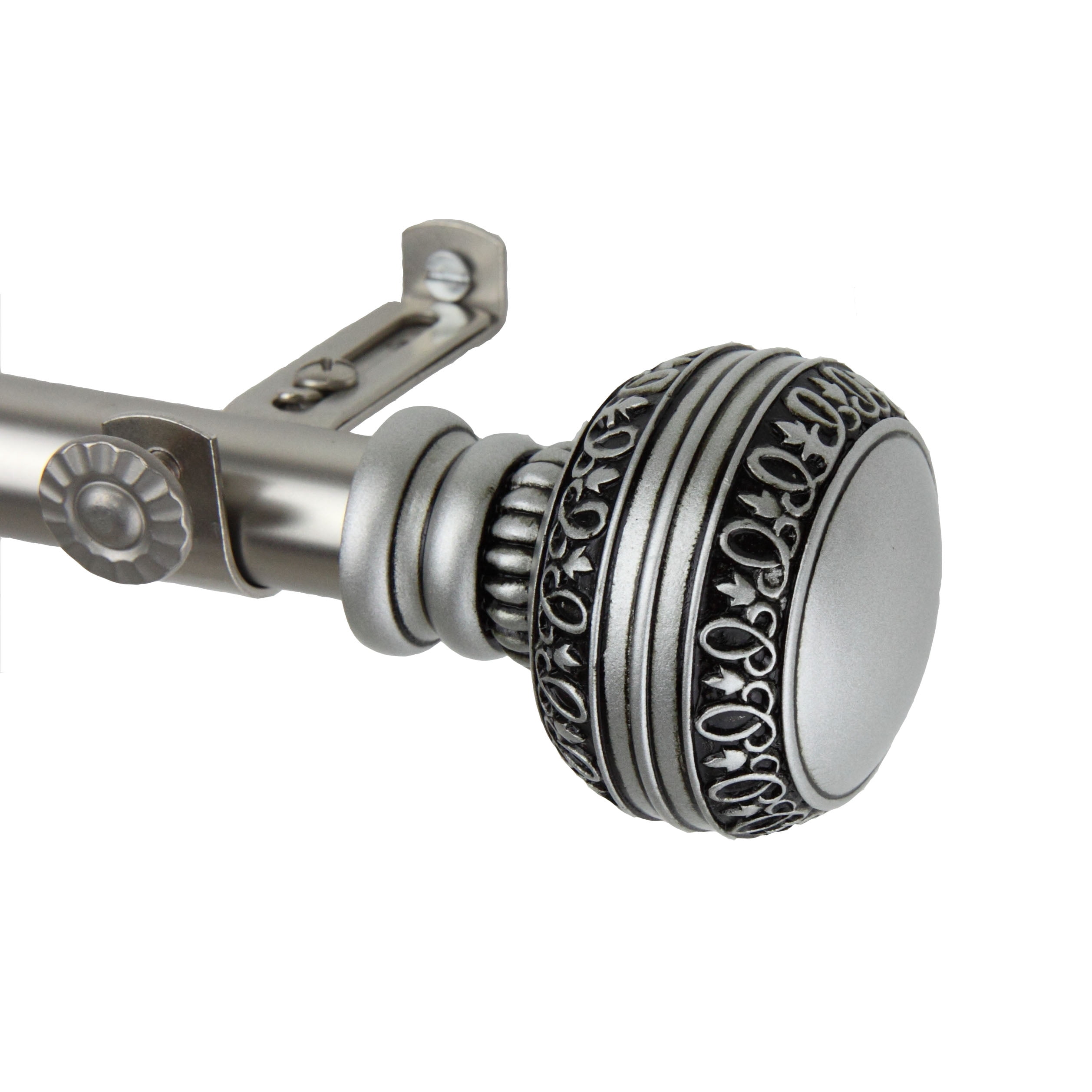 13/16" Dia Adjustable 120-170" Siena Curtain Rod in Satin Nickel