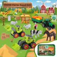 thumbnail image 2 of Set de juego Farm Sand RUSE Play Sand con 1 kg, figuras de granja y tractor, 2 of 7