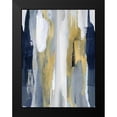 thumbnail image 2 of Hanson, Jackie 12x14 Black Modern Framed Museum Art Print Titled - Converge Blue and Gold I, 2 of 5