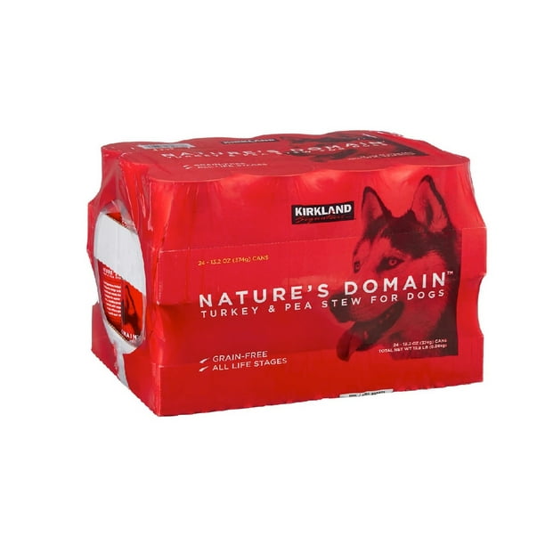 Kirkland Signature Nature's Domain Canned Dog Food, Turkey & Pea Stew