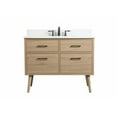 thumbnail image 3 of Elegant Decor Boise 42" MDF Single Bathroom Vanity with Backsplash in Mango Wood, 3 of 8
