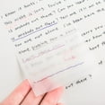 thumbnail image 2 of 2 Pieces Sticky Notes Transparent Waterproof Writing Notepad School Students Stationery Pad Study Self-adhesive Notebook, 2 of 8