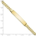 thumbnail image 3 of Primal Gold 10 Karat Yellow Gold Flat Curb Link ID Bracelet, 3 of 4