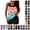 Multicolor-04, variant on DISKEBUISS Women's Tankini Swimsuits Built-in Bra Swim Tank Top With Short Sets Casual Summer & Beach Surf