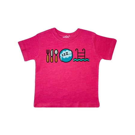 

Inktastic Swimming Eat Sleep Swim Gift Toddler Boy or Toddler Girl T-Shirt