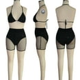 thumbnail image 6 of BONIXOOM Swimsuit Coverup For Women Tankini None Floral Bikinis Bikini Summer Swimwears on Clearance Black Size 6, 6 of 9