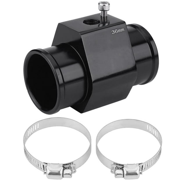 Herwey Temperature Sensor Adapter, Car Water Temp Temperature Joint Pipe Hose Sensor Gauge Adapter, Water Temp Joint Pipe
