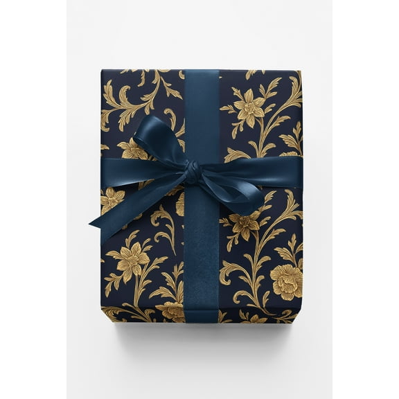London Penny Premium Wrapping Paper - Gilded Baroque