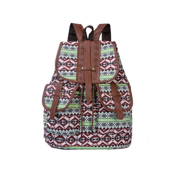 letairis Sac à Dos en Toile à Larges Applications Grande Capacité Élégant avec Cordon Sac à Dos Mode pour Femmes type 2