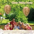 thumbnail image 6 of XIBUFE 6 Pack Waterproof Wasp Nest Outdoor,Hanging Fake Hornets Nest,Backyard Fake Bee Hive,8.3 Inches Diameter 11.5 Inches Height,Yellow Jackets，Daily Use, 6 of 7