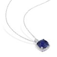 thumbnail image 4 of Everly Women's Created Sapphire Sterling Silver Jewelry Set, 4 of 8
