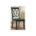 thumbnail image 5 of Benzara BM179833 Side Chair with Double X-Cross Back, Set of Two, Black, 5 of 5