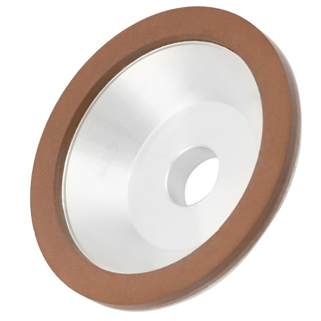 Taza de molinda de Diamante de 100 mm, Grano 180, Herramiente de Sinterización Con forma de Tazón de Disco de Amoladora Con Resina de Aleacio de Aluminio para Cuchillo de
