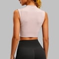 thumbnail image 5 of SNKSDGM Female Square Neck Tank Top Women Tank Tops for Women Sexy Casual Womens Sleeveless O Neck Racerback Cropped Tank Tops Trendy Cute Girls Neck Crop Tops Vest, 5 of 6