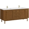 thumbnail image 3 of James Martin Vanities 545-V72-LNO-1WZ Laurent 72" Double Basin Poplar Wood Vanity Set -, 3 of 7
