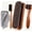 Mixed colors, variant on WLGJL 4 pack Horsehair Shine Shoes Brush Kit Polish Dauber Applicators Cleaning Leather Shoes Boots Care Brushes Suede Cleaner Brush with Microfiber Shoe Cloth （Grey）