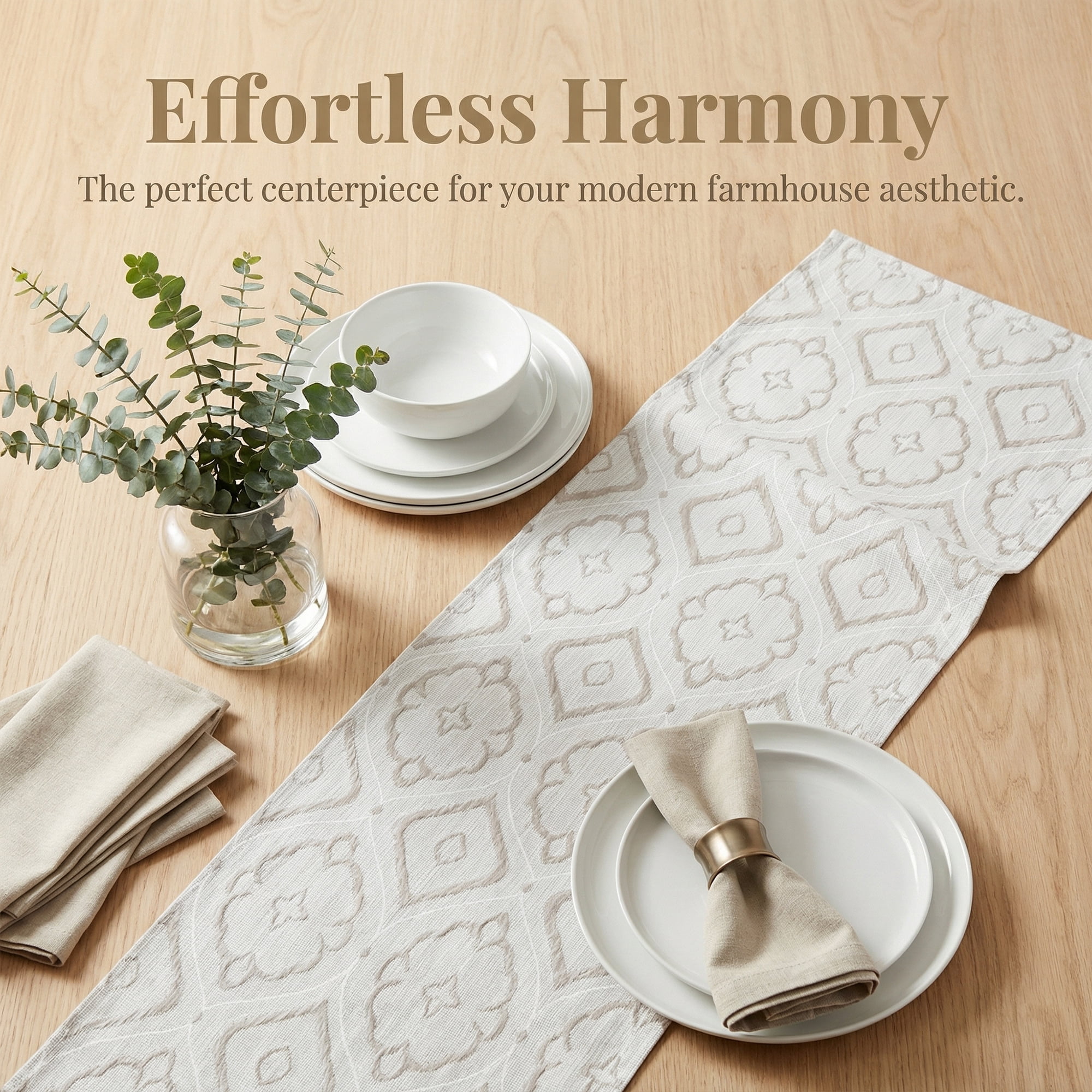Unique Bargains Long Washable Polyester Runner Table Runner for Table Gray 13.8"x82.7"