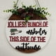 thumbnail image 1 of Listado de decoración con tema navideño Placa de bienvenida para puerta interesante de Navidad Placa de puerta con decoración navideña Tarjeta navideña, 1 of 6