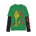 thumbnail image 6 of Grinch, Men's & Big Men's Long Sleeve Graphic Tee Shirt and Beanie Hat Set, Sizes XS-3XL, 6 of 6