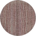 thumbnail image 2 of Addison Rugs Dream Shag Premium Machine Washable Transitional Textured Stripes Burgundy Round Rug, 8' x 8', 2 of 8
