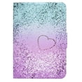 thumbnail image 2 of Cute Case for iPad 10th Gen 10.9" 2022, Magnetic Smart Card Slot Cover with Pencil Holder, Multi-Angle Viewing Stand, Pocket Design, Folio Leather Case for iPad 10th Gen 10.9" 2022, Heart Sand, 2 of 9