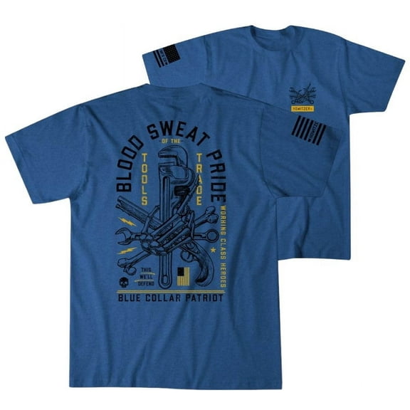 Howitzer Style Men's T-Shirt Blood Sweat Military Grunt MFG