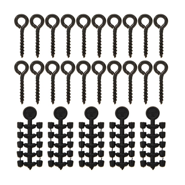 Soidarity 20 piezas gancho tapón cebo accesorios de pesca cambio giratorio aparejo rodante tornillo resistente accesorios deportivos Pescar sin anillo 002 Soidarity OD030471-02