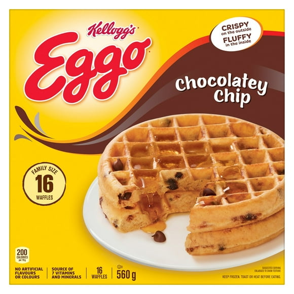 Gaufres EGGO* Brisures chocolatées, 560g (16 gaufres) 560 g, 16 gaufres