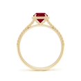 thumbnail image 2 of ANGARA Natural 1 ct Ruby Twist Rope Split Shank Ring in 14K Yellow Gold for Women (Size-6mm) | July Birthstone, Birthday, Anniversary, Jewelry Gift for Women | Natural Ruby Ring, 2 of 9