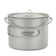 thumbnail image 4 of Outdoor Cup Lixada 750ml / 900ml / 1100ml Olla de titanio liviana con spork plegable para acampar al Lixada Outdoor Cup, 4 of 7