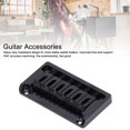 thumbnail image 3 of Electric Guitar Bridge Kit, 6 String Electric Guitar Bridge Kit Fixed Hardtail Bridge Brass Through Body Non Tremolo Guitar Bridge with Wrench for ST or for TL Style Guitars, 3 of 7