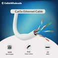 thumbnail image 2 of Bulk Cat5e Gray Ethernet Cable, Stranded, UTP (Unshielded Twisted Pair), Pullbox, 1000 foot, 2 of 6