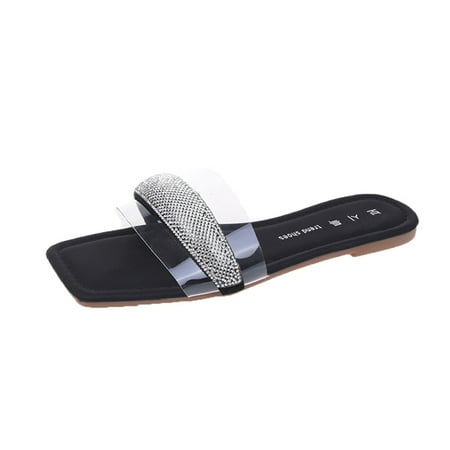 

Qufokar Flip Flops Women Memory Foam My Slippers for Women Fashion Womens Breathable Lace Up Shoes Flats Casual Sandals
