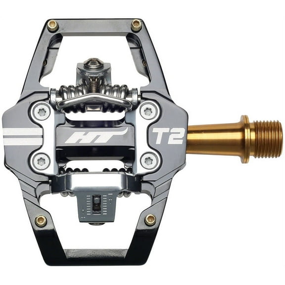 HT Pedals T2T Clipless Platform Pedals, Ti - Black