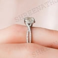 thumbnail image 5 of SHREENATHJEWELRY Moissanite Promise Ring CZ Diamond Cross Over Bridal Wedding Ring White Gold Plated Prong Ser Ring Engagement Gift Ring, 5 of 5
