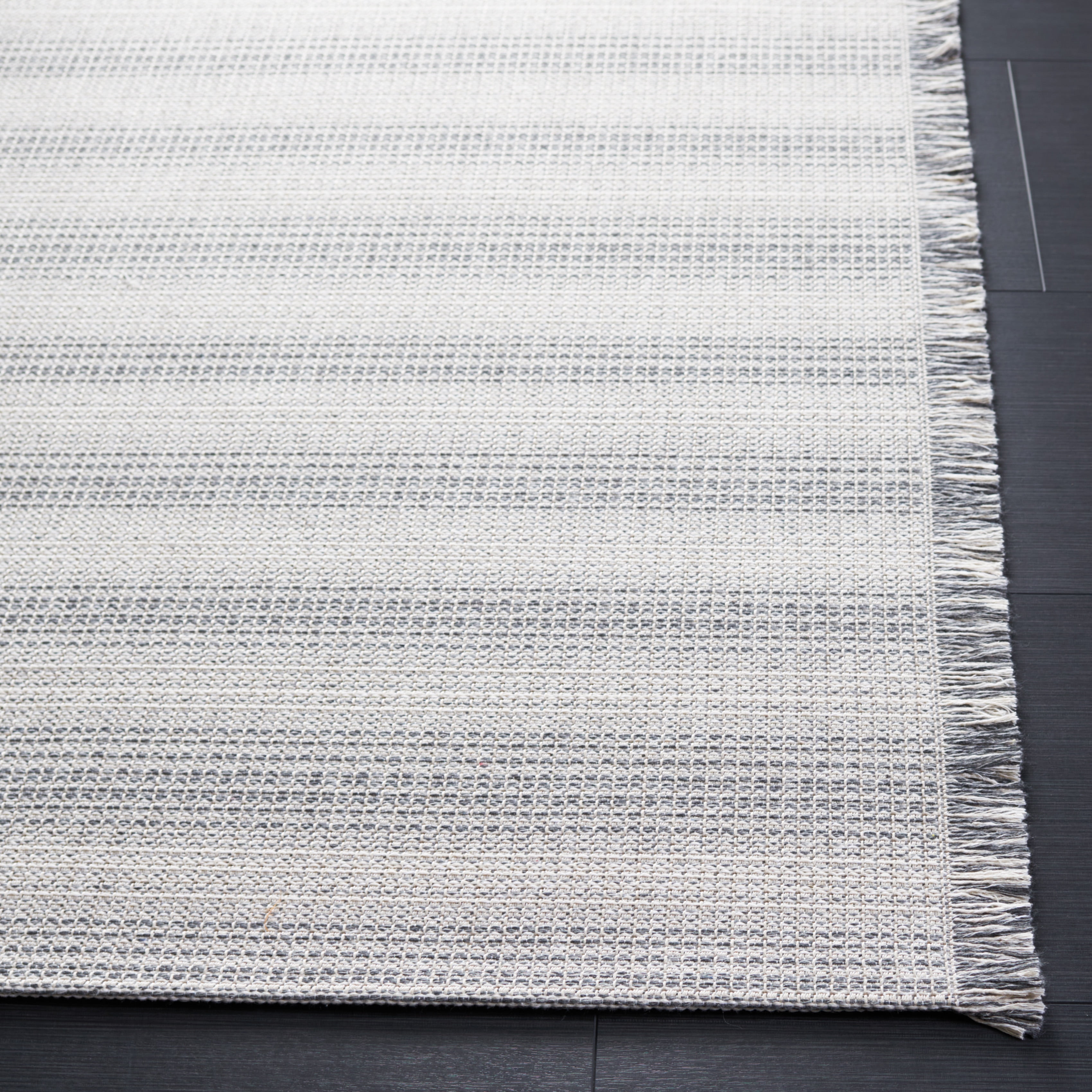 SAFAVIEH Augustine Thornton Striped Area Rug, Ivory/Dark Gray, 8' x 10'