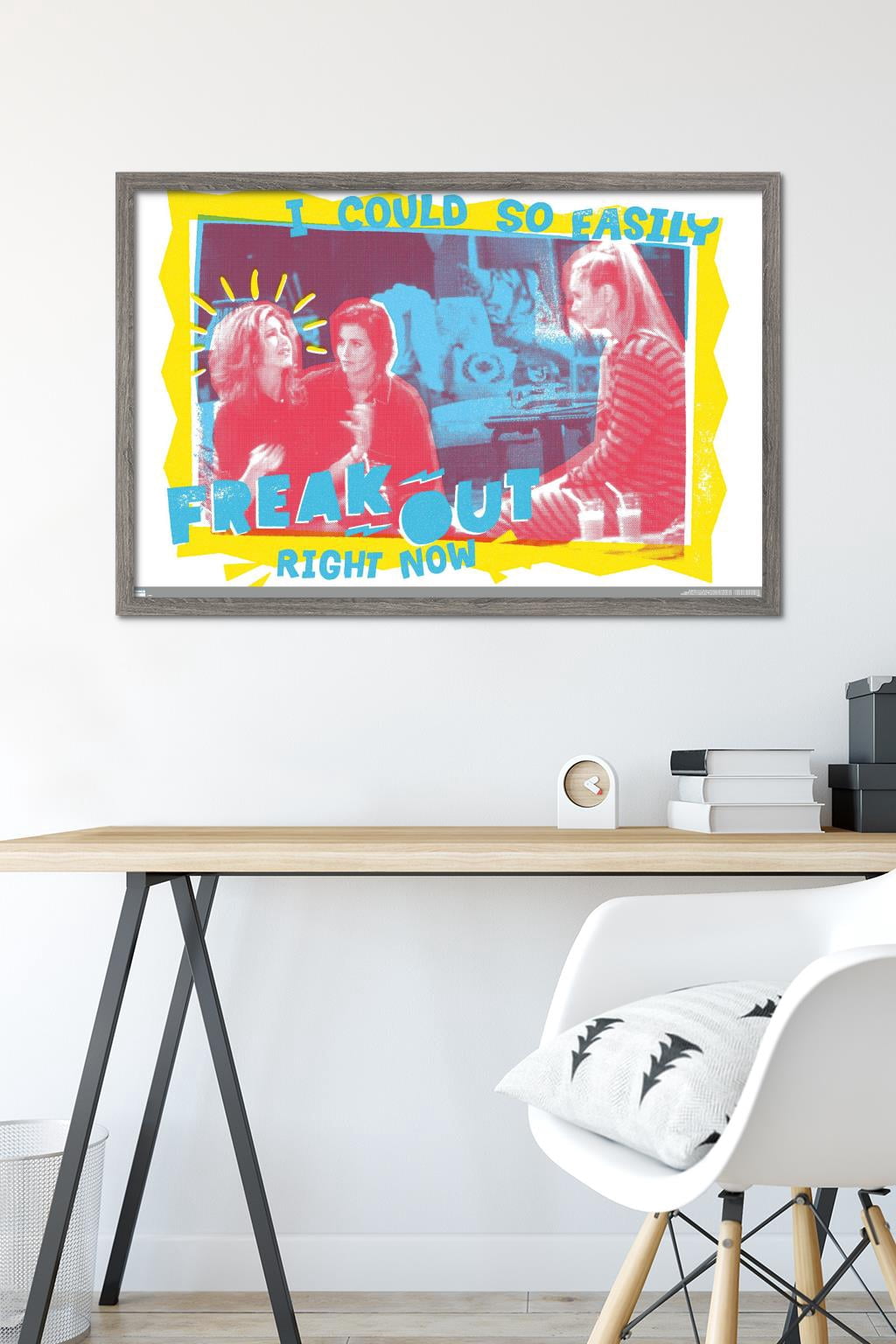 Friends - Freak Out Wall Poster, 22.375" x 34" Framed