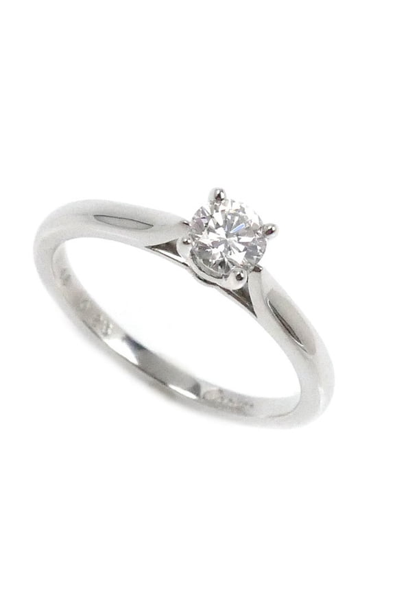 Pre-Owned CARTIER Pt950 Platinum Solitaire Ring N4135948, 0.23ct Diamond, Size 8, 48,... (Good)