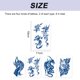thumbnail image 2 of Pegatinas de tatuajes temporales de 8 hojas, para hombres, adultos, tatuajes falsos para mujeres, tatuajes de manga, pegatinas temporales, 2 of 5